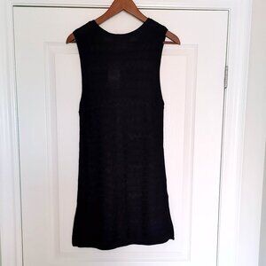 Ralph Lauren black cable knit shift dress Large NWT